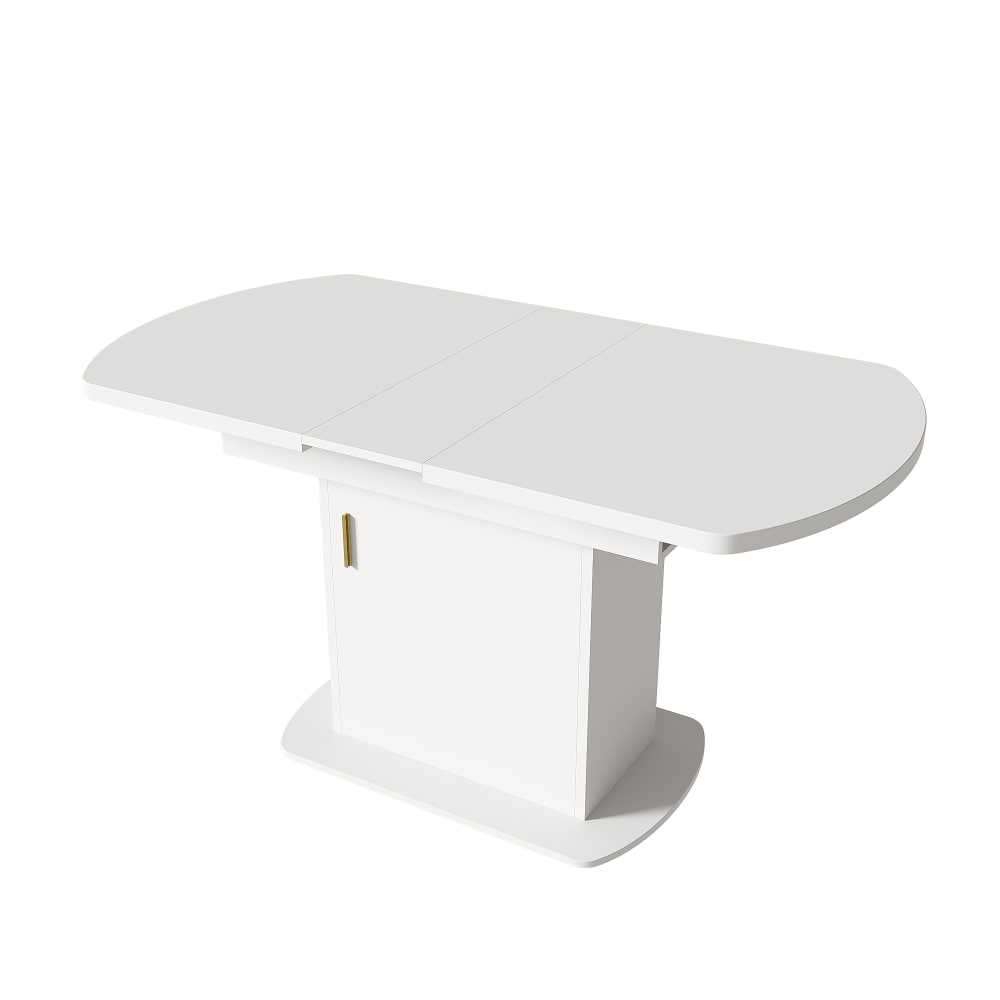 Table à manger extensible - blanche