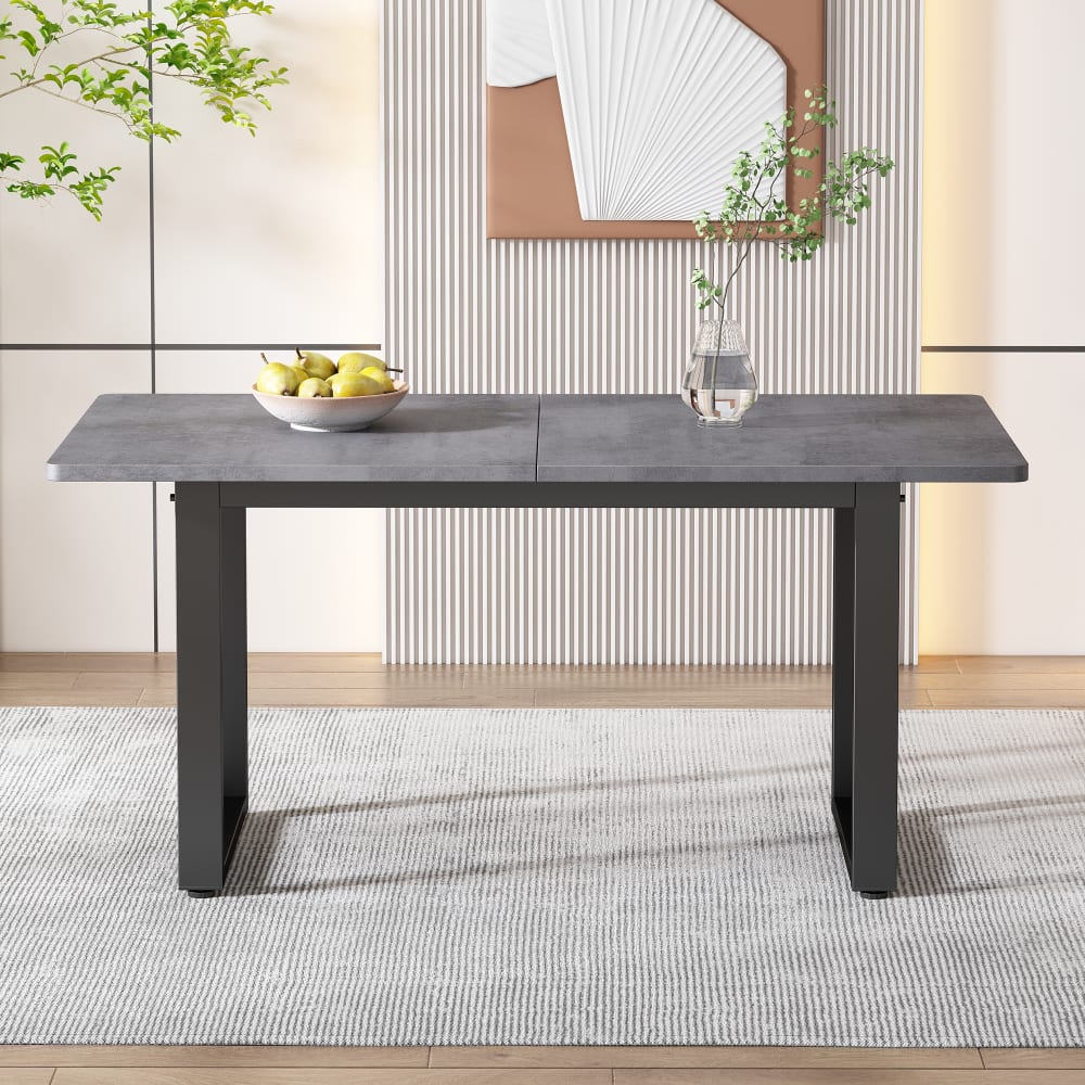 Esstisch aus Spanplatte mit Metallgestell 100x60x75 cm,
