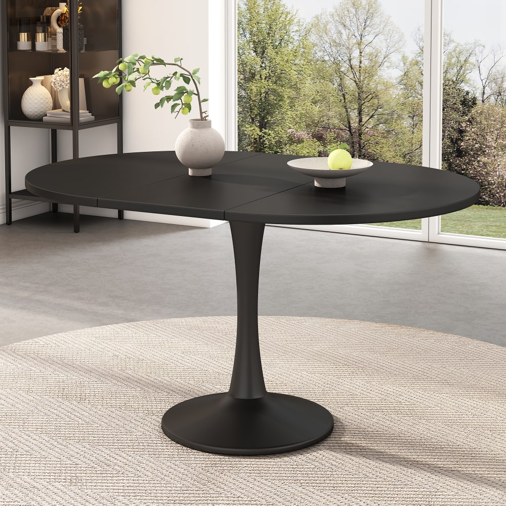 Esstisch oval ausziehbar multifunktional 100/140x100x75 cm,
