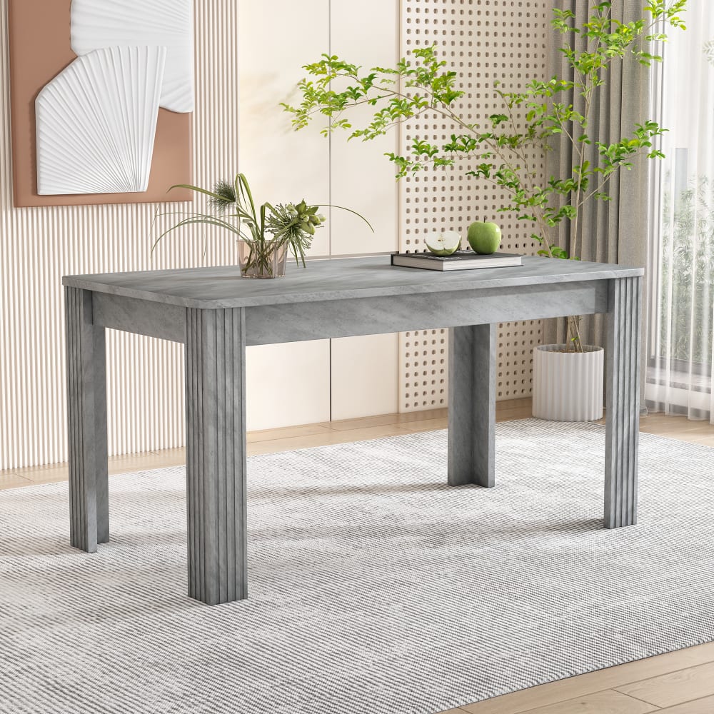 Esstisch aus Spanplatte mit stabilen Tischbeinen 116x65x75 cm,