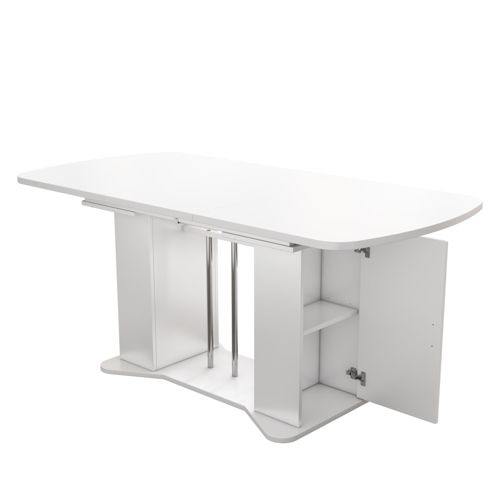 table à manger extensible - blanche