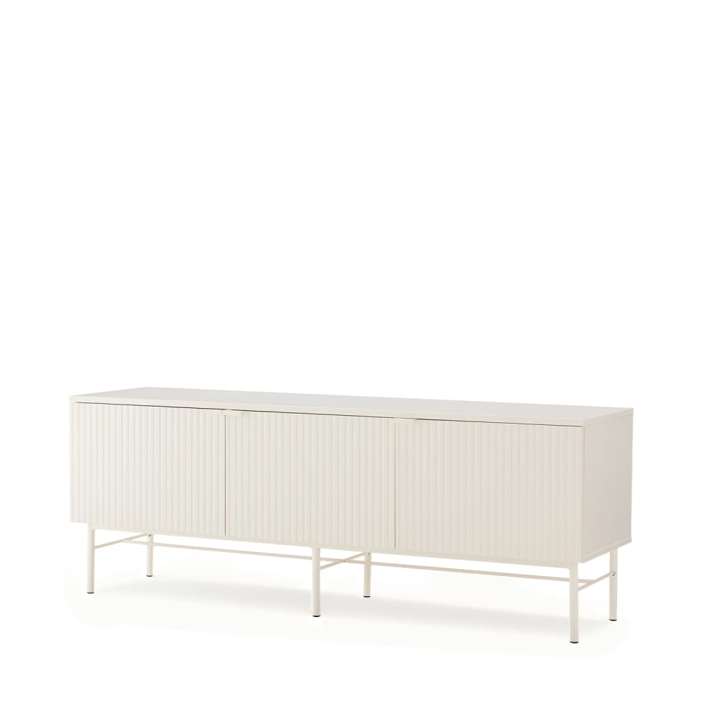 Meuble TV 150 cm blanc - design