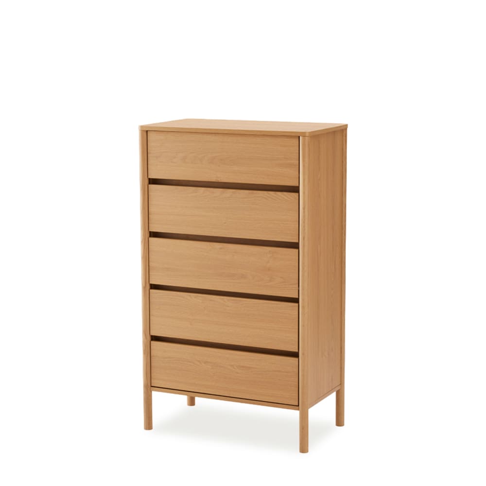 Commode haute en bois