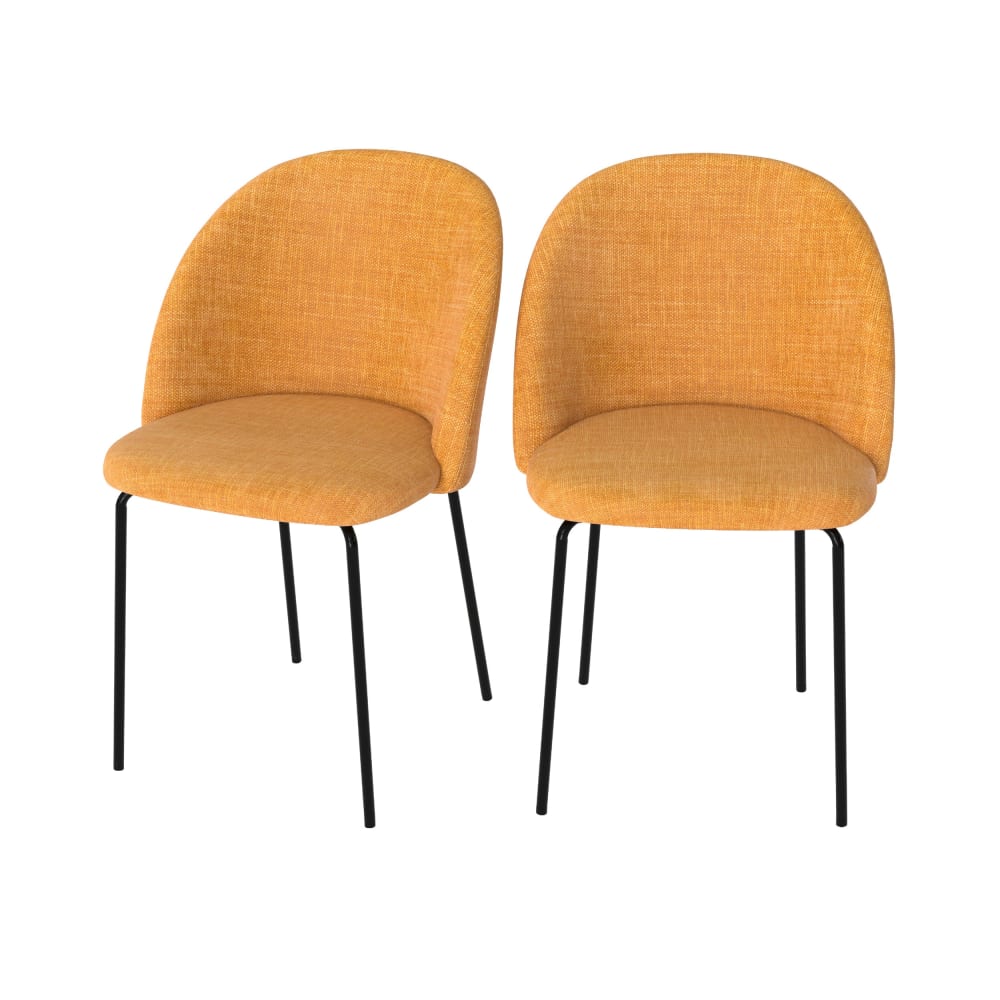 Lot de 2 chaises en tissu