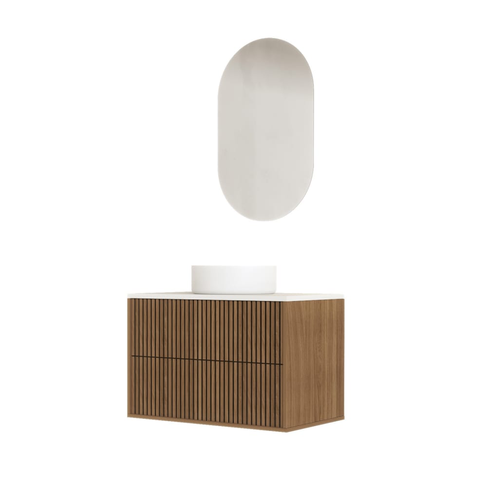 Meuble de salle de bains effet bois marron 45x60x144cm
