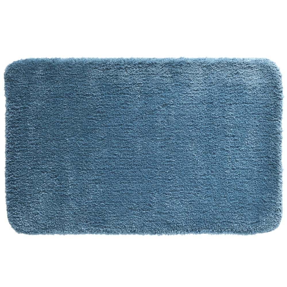 Tapis de bain en polyester 1150 g/m² bleu tempête 50x80cm