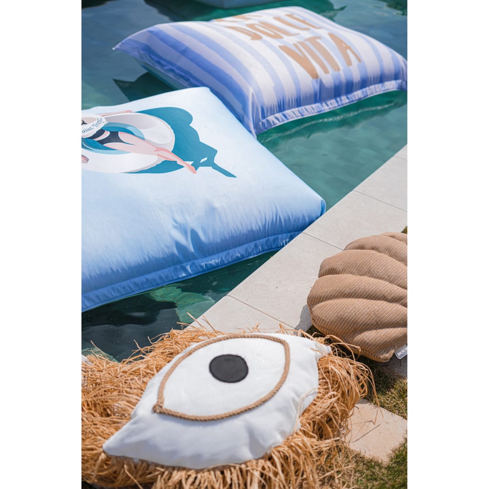 Pouf XL flottant déhoussable Hello Saint Tropez