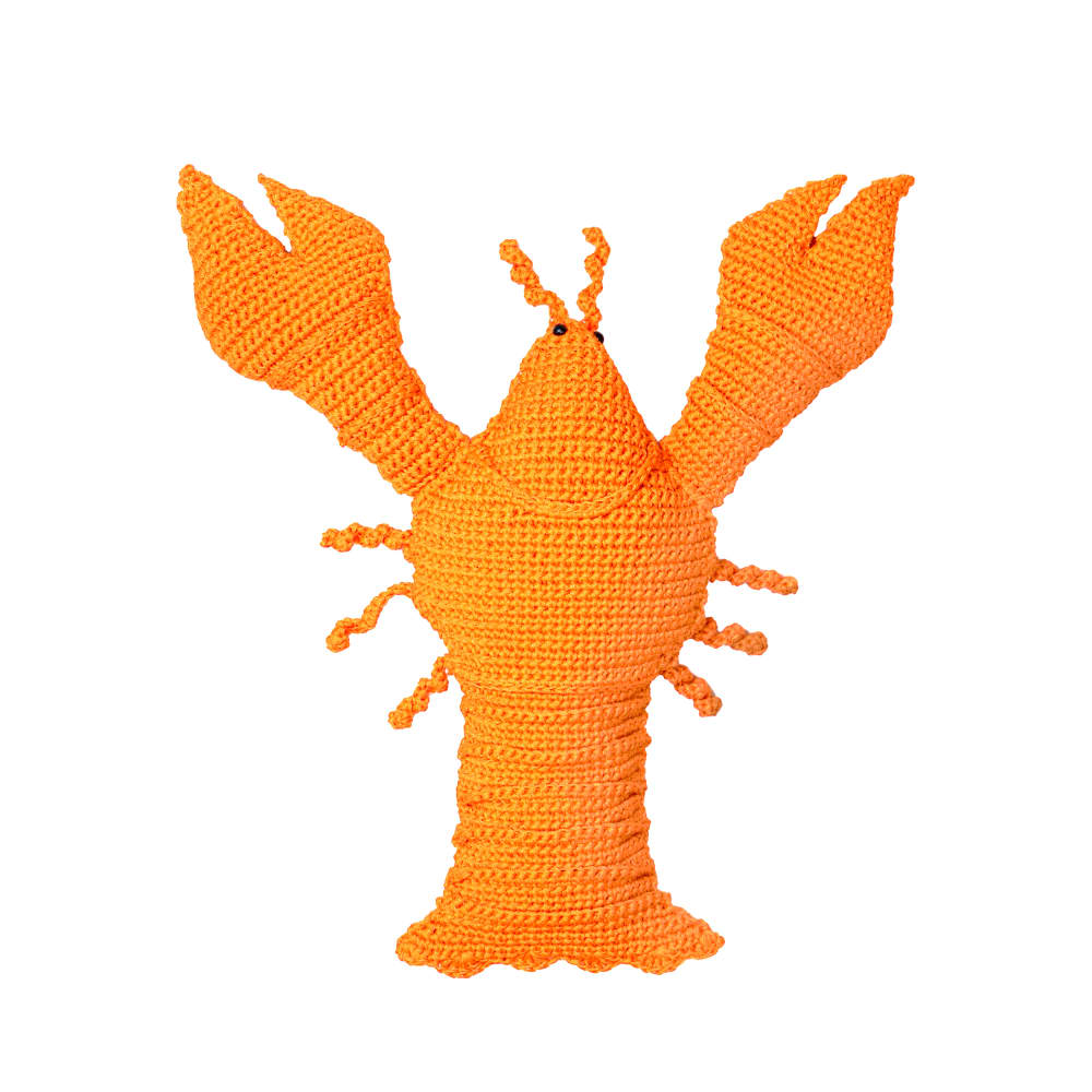 Coussin homard crochet - Orange - Extérieur