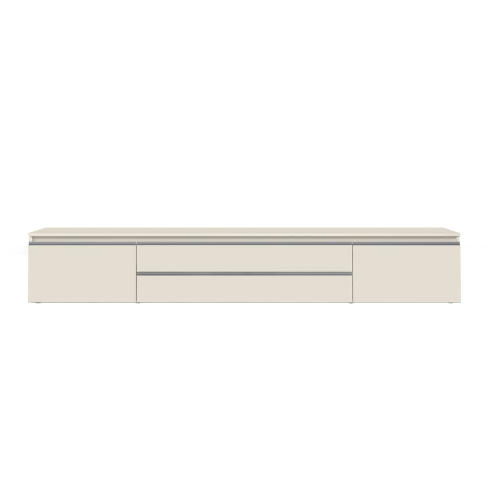 Meuble tv 2 portes 2 tiroirs 240 cm effet bois cachemire