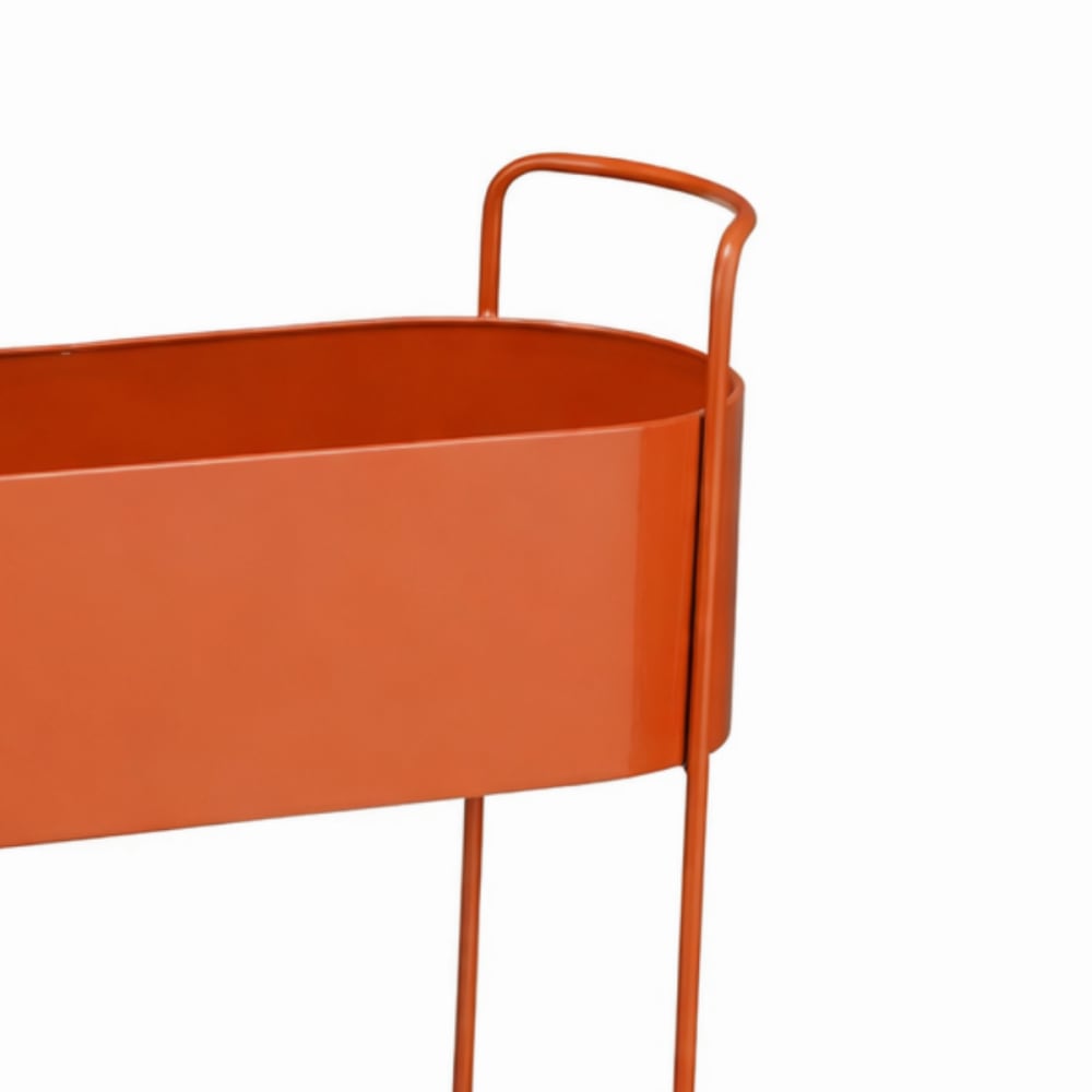 Cache-pot d'intérieur rouge fer h65xl24xl55cm
