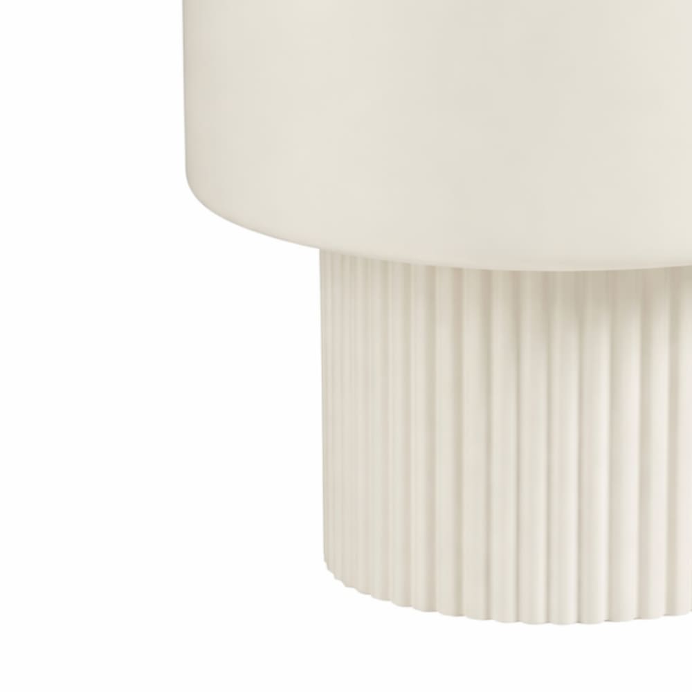 Cache-pot d'intérieur blanc cassé fer h33xl31.5xl31.5cm