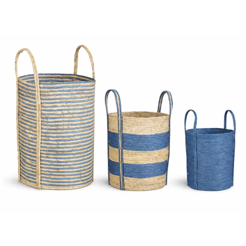 Mica Decorations Blumenkasten Brooklyn Blau Papier H42xB35xL35cm Blau Papier