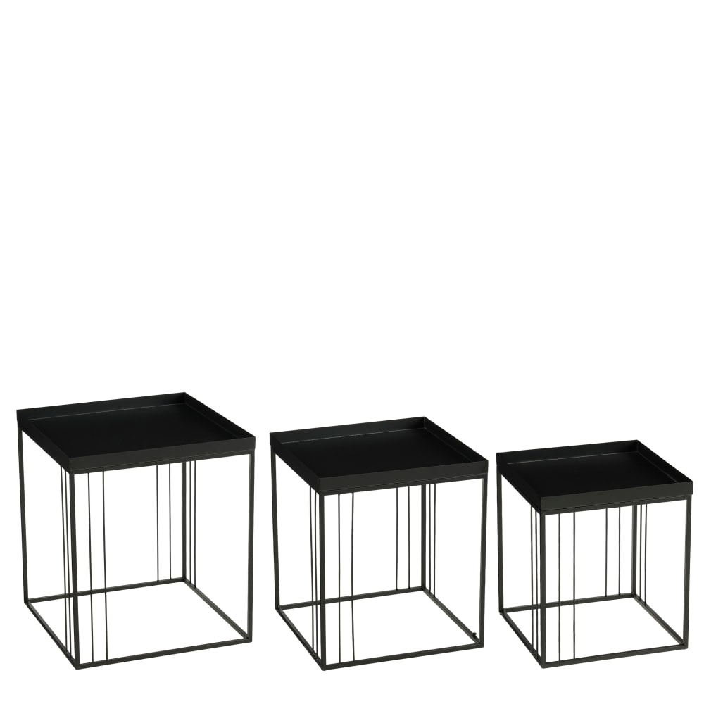 Table d'appoint Noire - fer