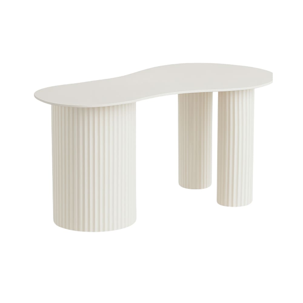Beistelltisch Lux Cremeweiß Eisen H40xB43xL80cm - Maisons Du