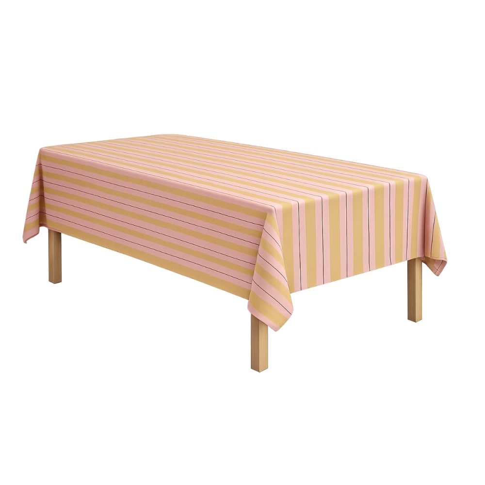 Mica Decorations Tischdecke Imke Ocker Baumwolle H0.5xB140xL250cm Gelb Baumwolle