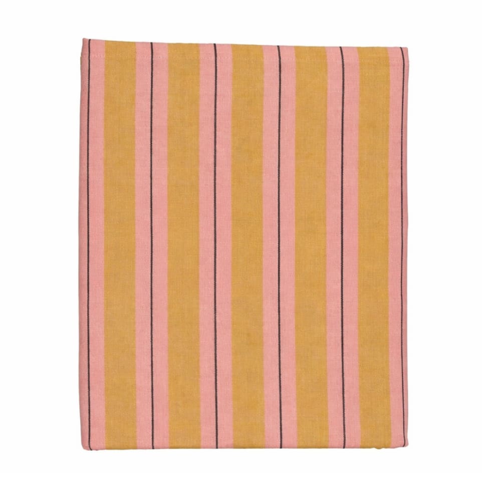 Tischdecke Imke Ocker Baumwolle H0.5xB140xL250cm - Maisons Du