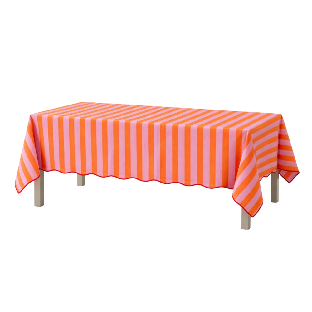 Nappe Orange Coton H0.5xl140xL250cm