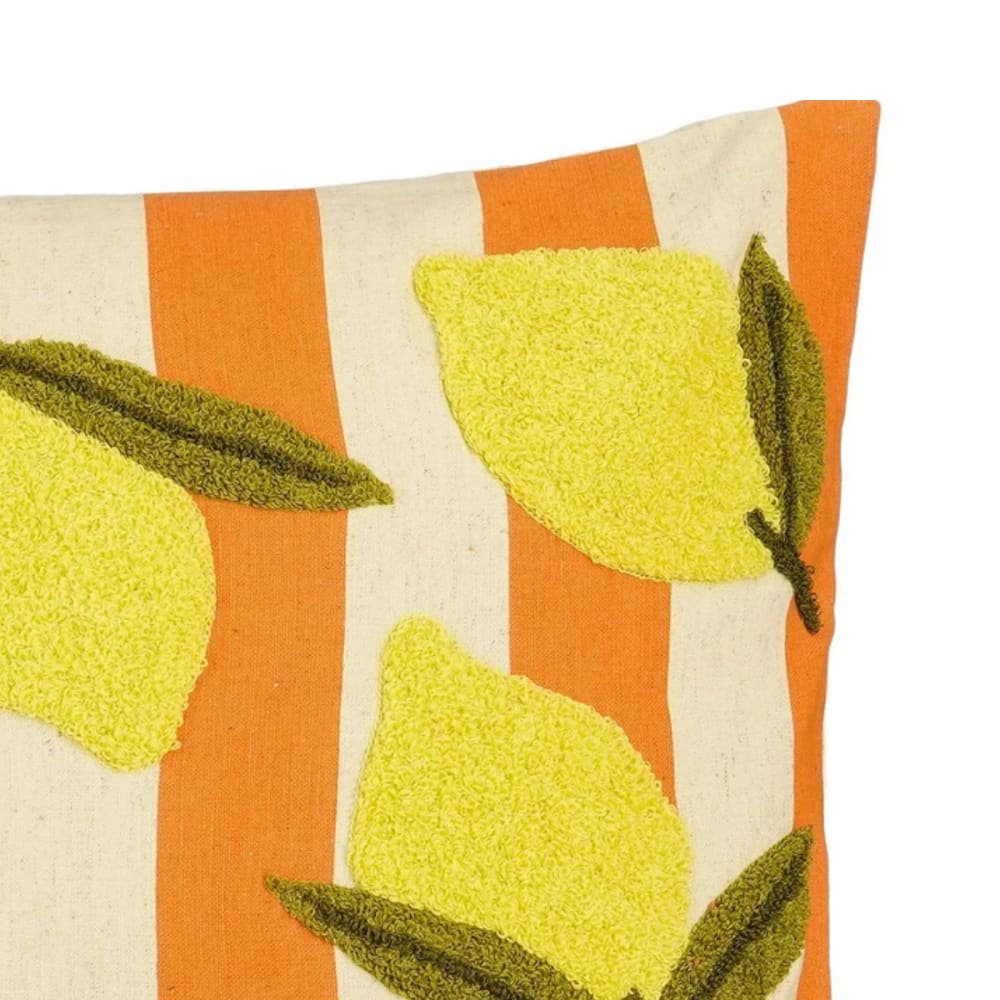 Coussin décoratif multicolores coton h10xl45xl45cm