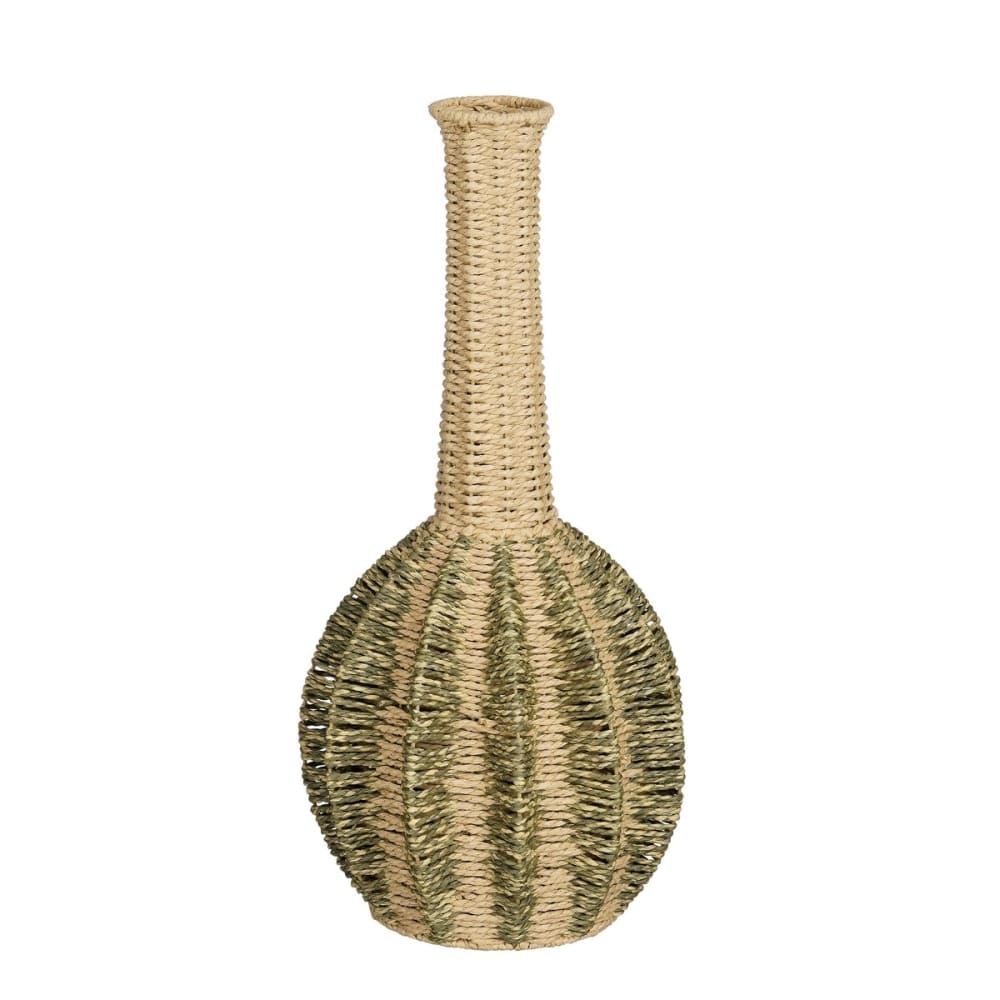 Mica Decorations Vase Hellgelb Papier H56xB25xL25cm style landhaus - Papier