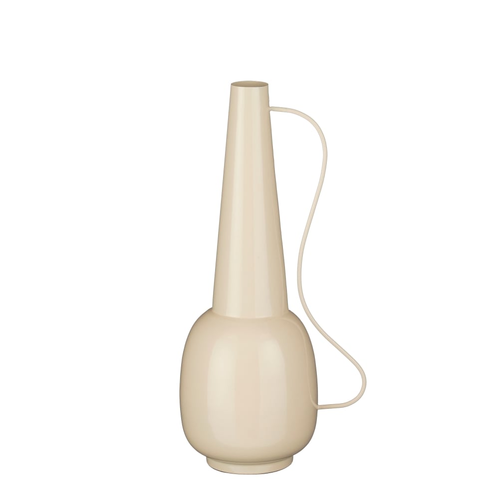 Mica Decorations Vase Tosno Cremeweiß Eisen H43xB20xL24cm style classic chic Beige Stahl