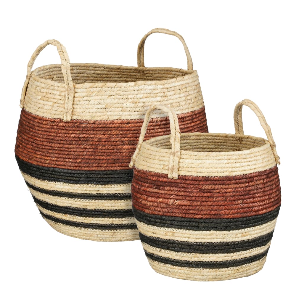 Ensemble paniers - brun