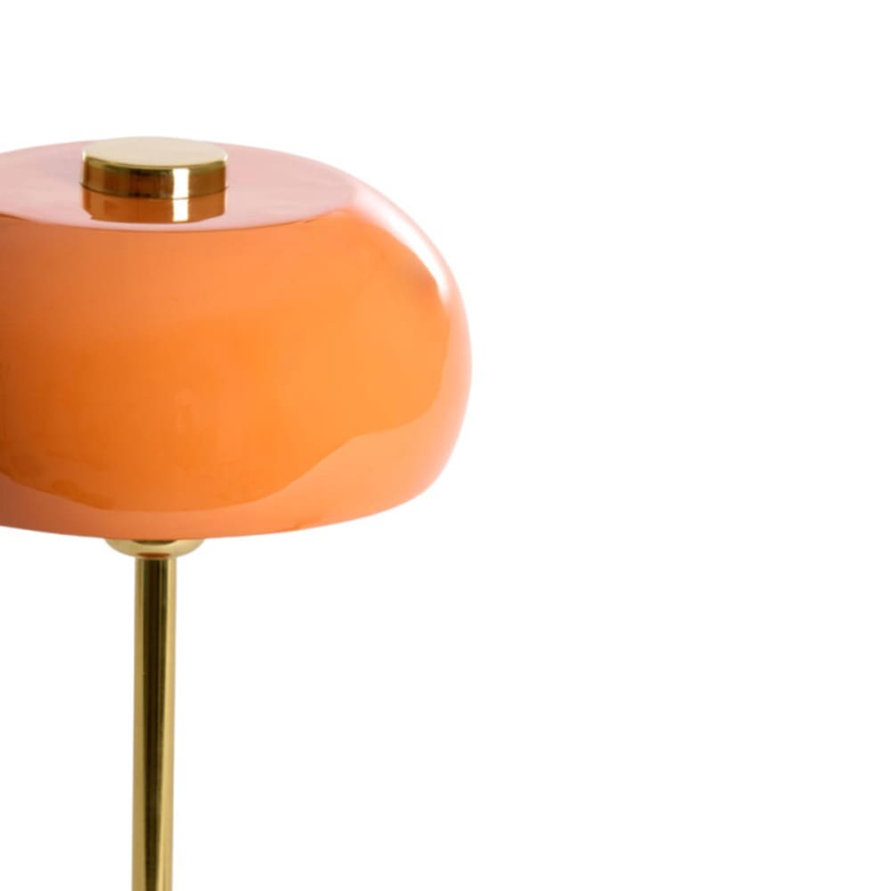 Grande lampe à poser orange et doré — vue 4