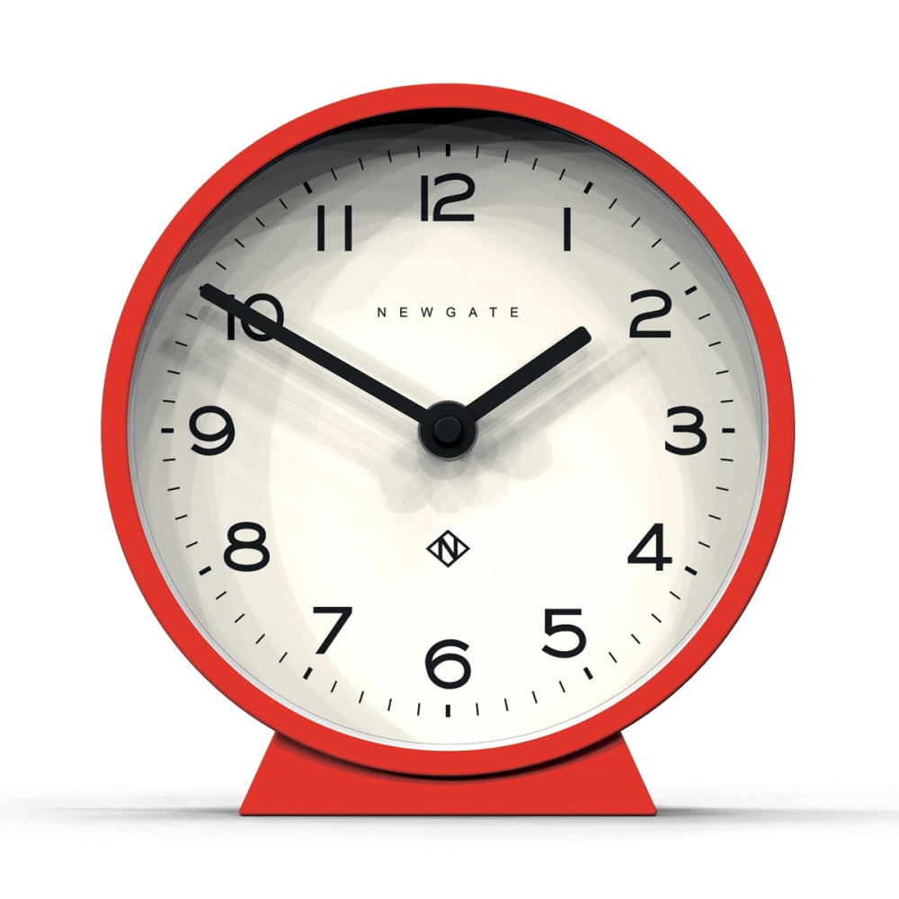 reloj de chimenea moderno de silicona rojo vivo