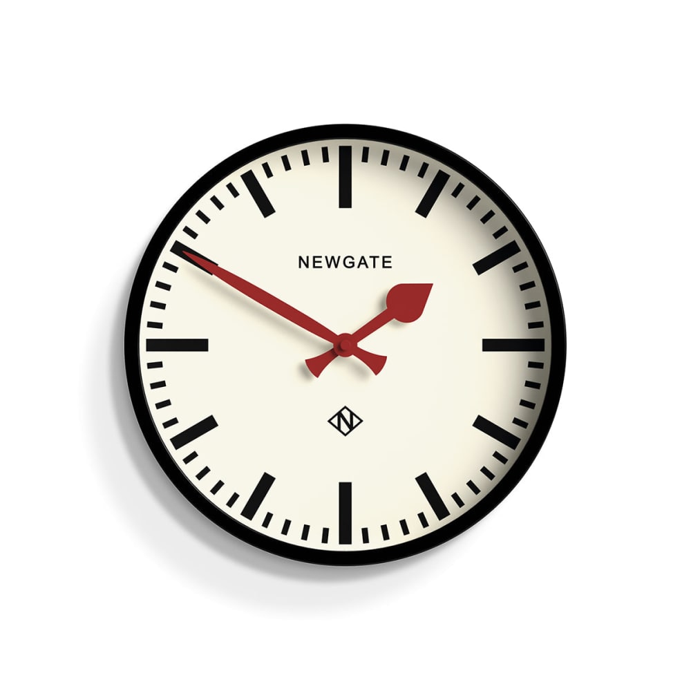 horloge murale noir
