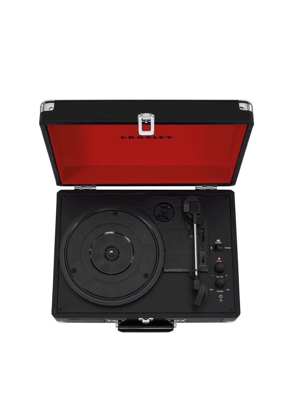 Tragbarer Plattenspieler mit Bluetooth in Schwarz - Maisons Du