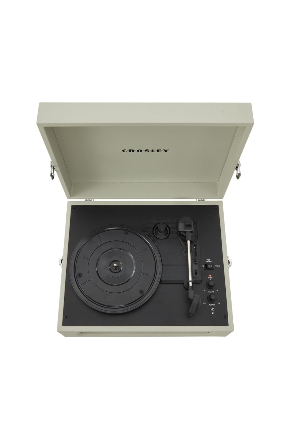 Platine vinyle portable avec Bluetooth dune claire
