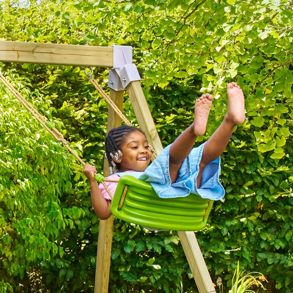 Bras de portique 1 balançoire en bois marron FSC®