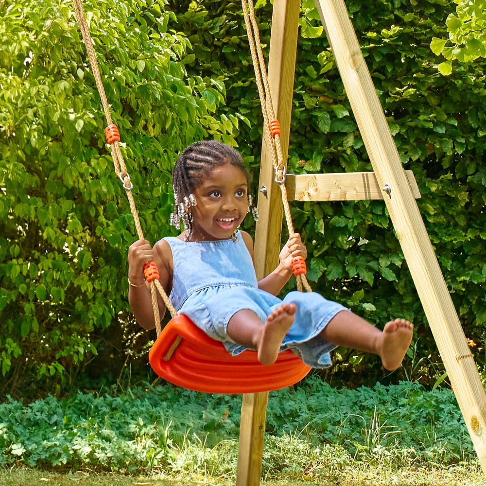 Bras de portique 1 balançoire en bois marron FSC®