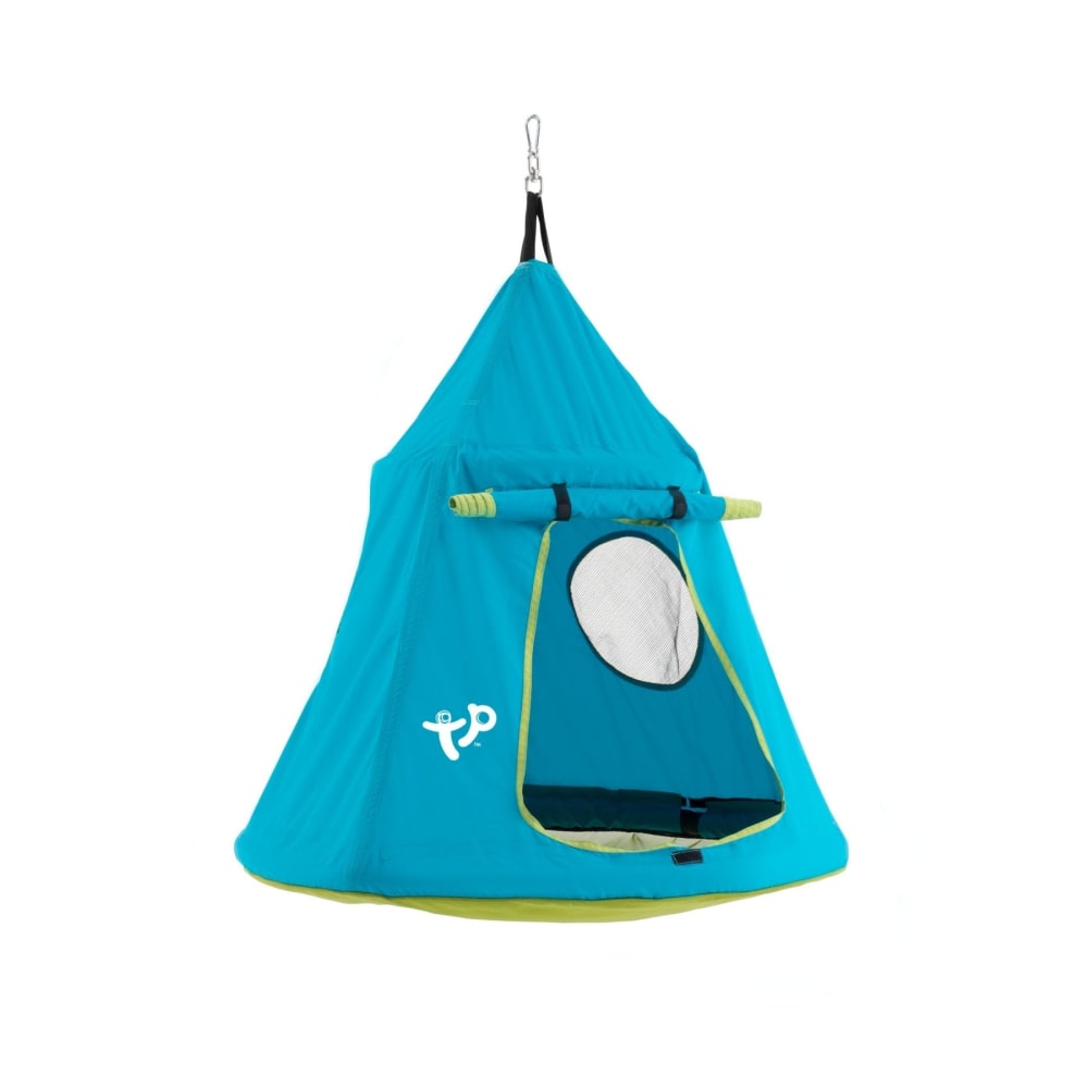 TP Toys Zelt-Schaukel Metall H190-250cm Blau Blau Holz