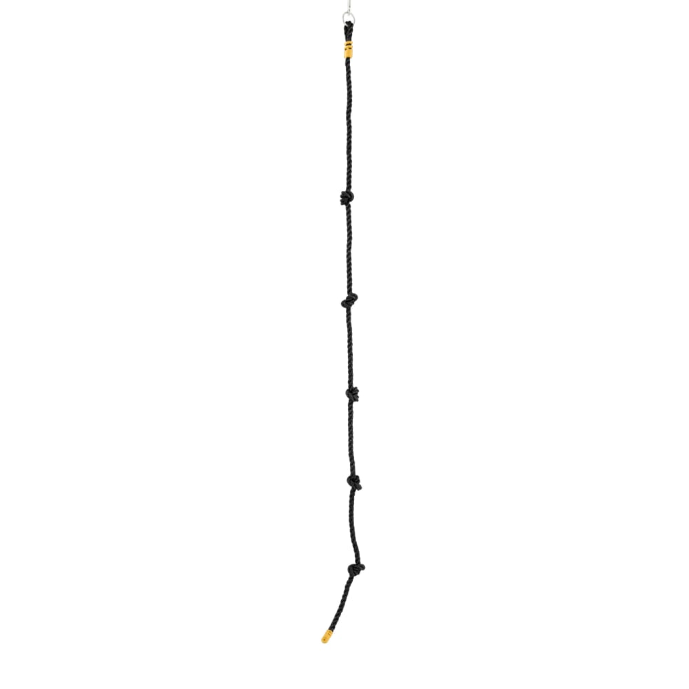 TP Toys Knotenseil für Klettergerüst Hanf H190-250cm Schwarz Schwarz Holz