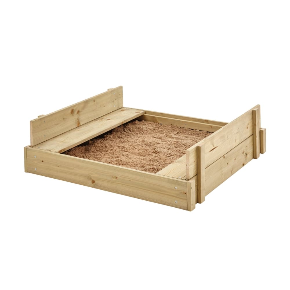 Bac à sable avec bancs