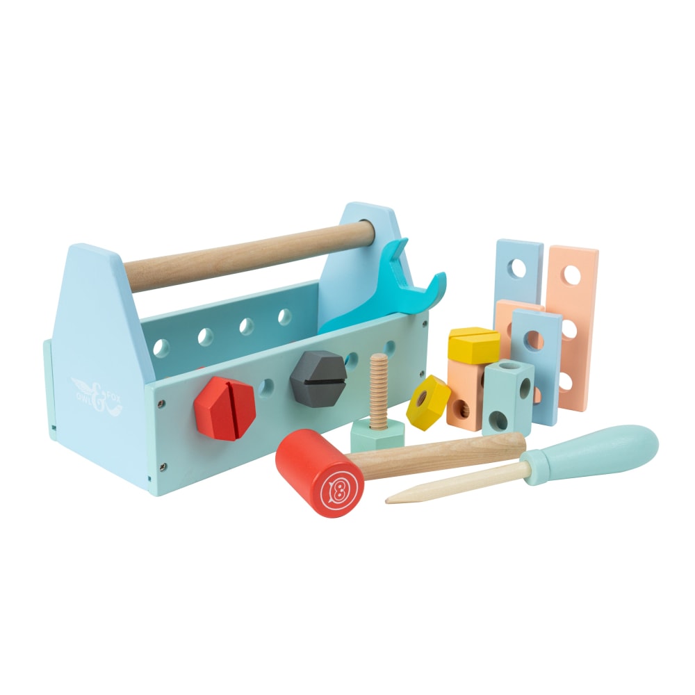 Owl & Fox Werkzeugkiste Holz FSC Mehrfarbig MEHRFARBIG HOLZ Kinder