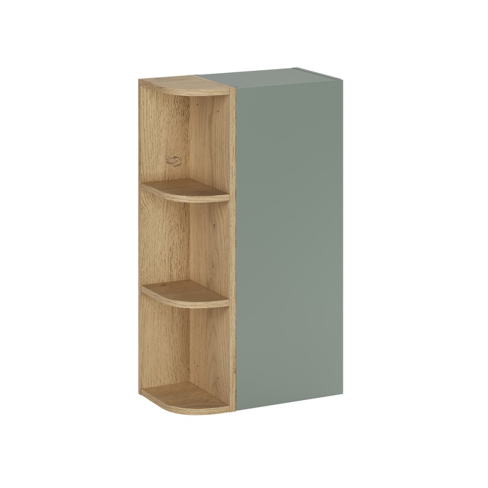 Armoire murale 3 niches arrondies stratifiés vert