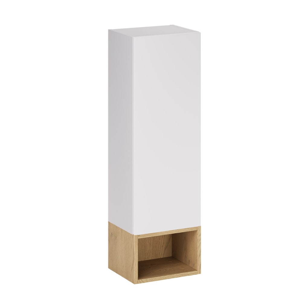 Armoire murale 1 niche stratifiés blanc