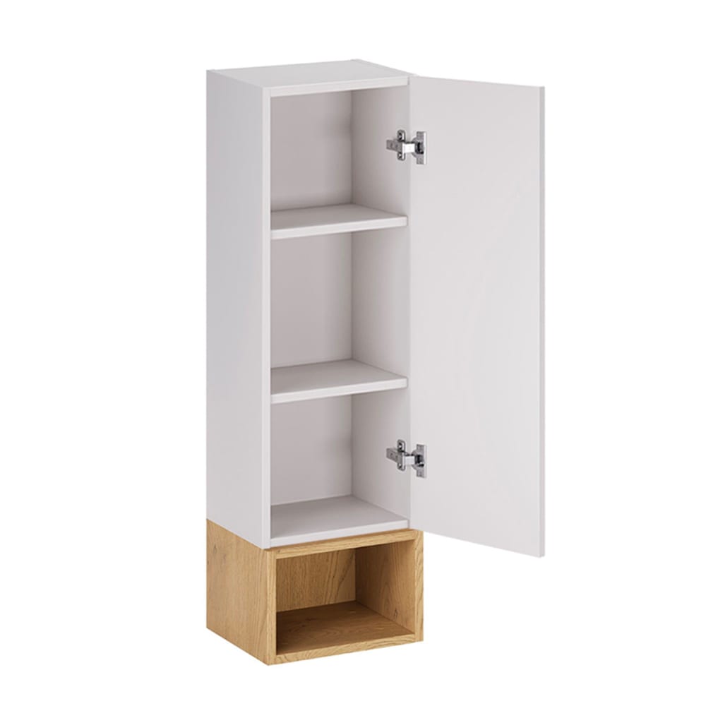 Hängeschrank 1 Nische Mattweiß Laminierte Platten Weiß - Maisons