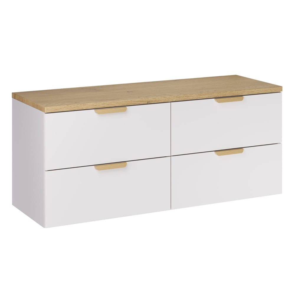 Meuble sous-vasque stratifiés blanc
