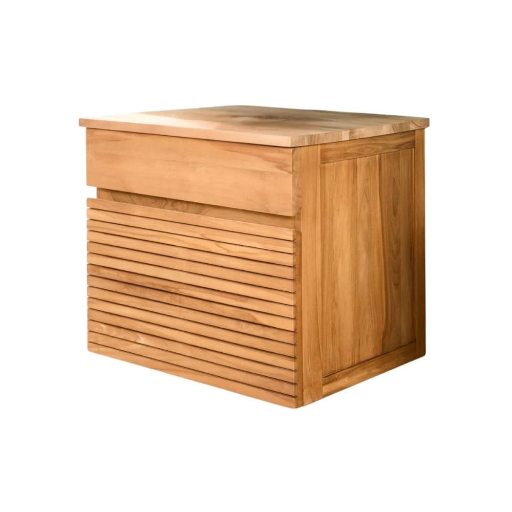 meuble sous vasque en - teck