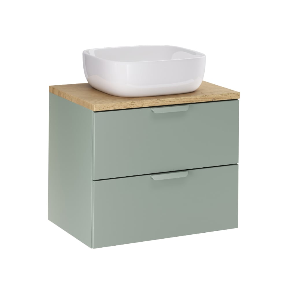 Meuble vasque stratifiés vert