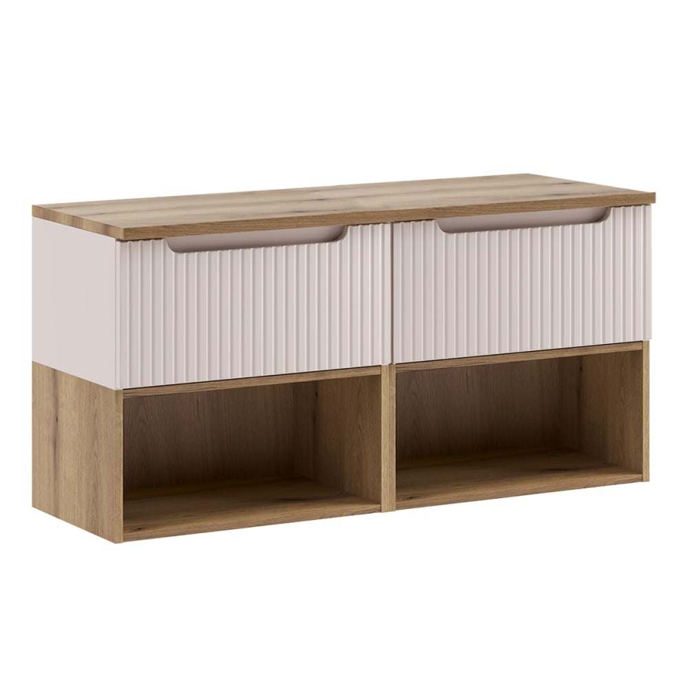 Meuble sous-vasque stratifiés beige