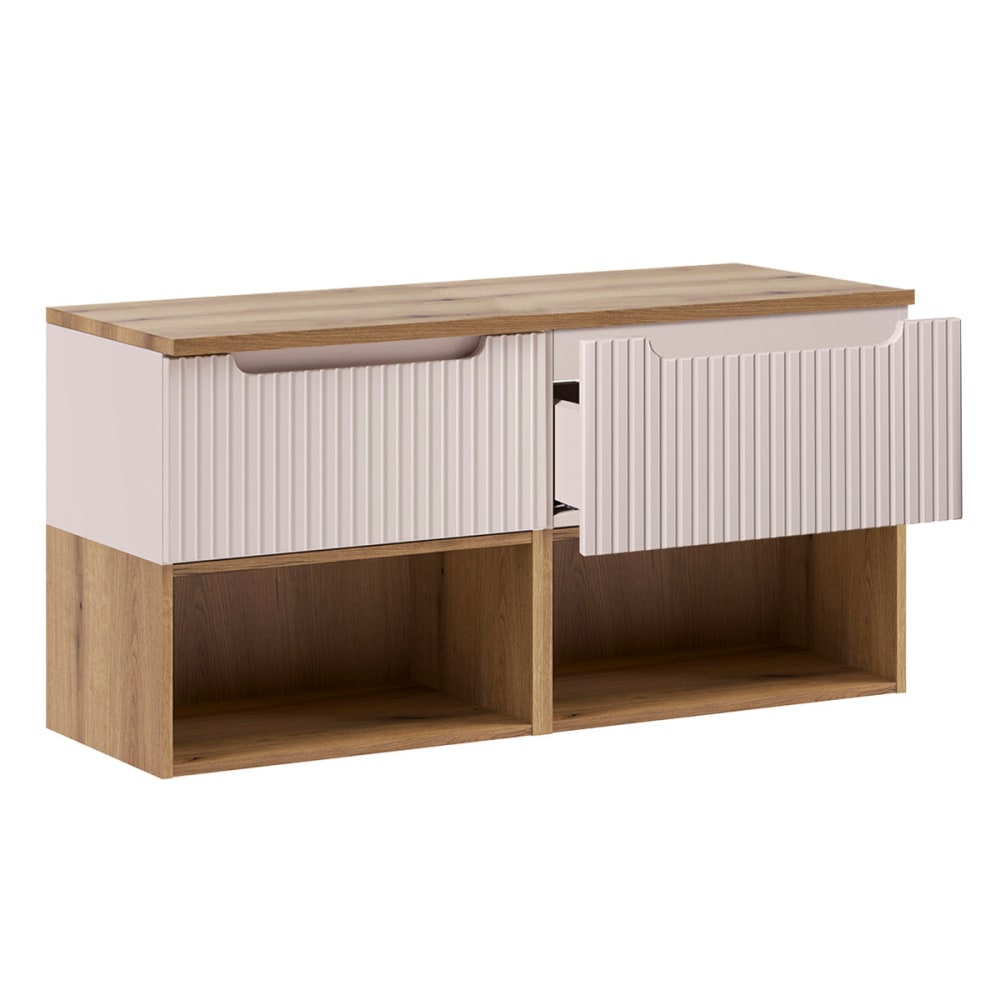 Waschtischunterschrank 120cm Laminierte Platten Kaschmir -