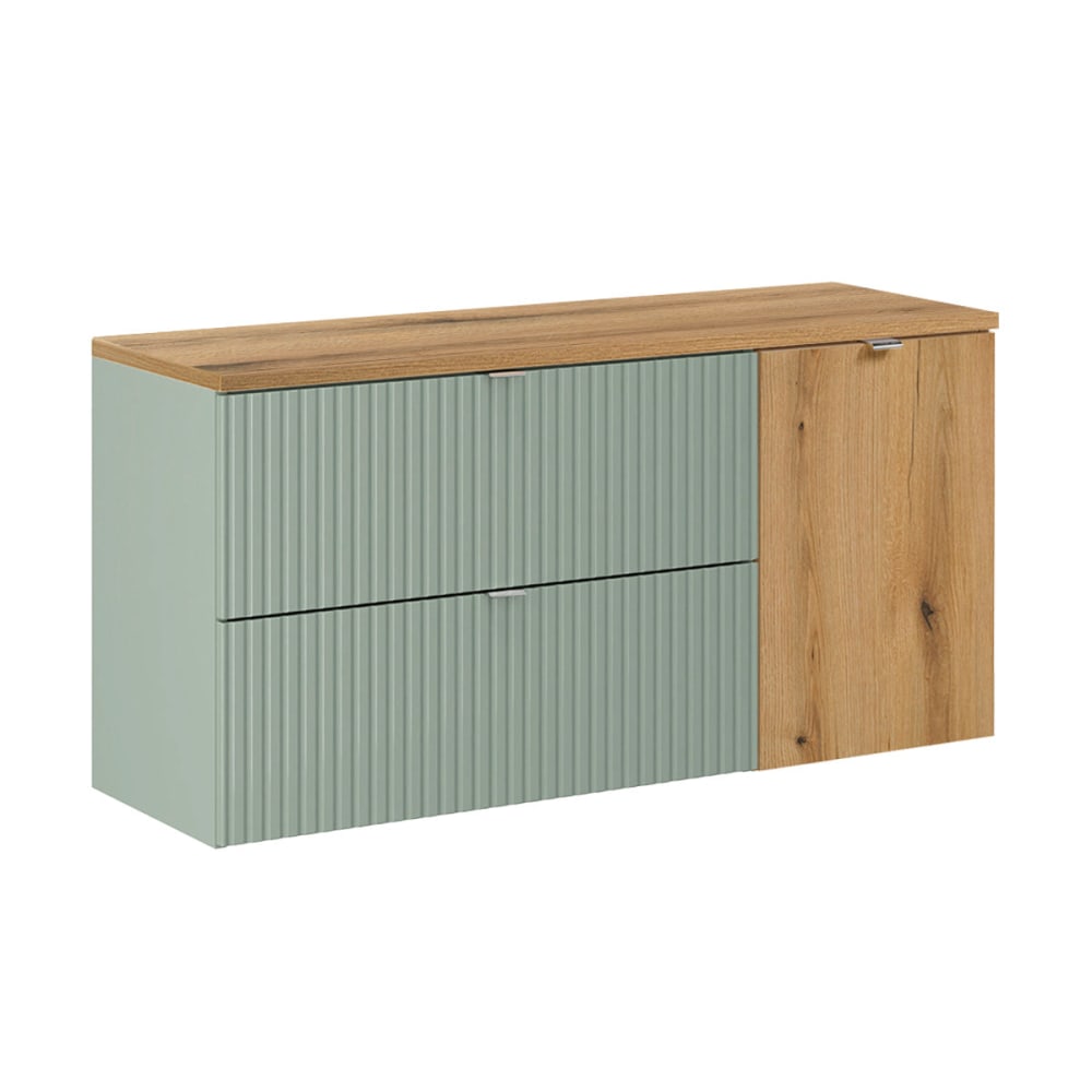 Waschbeckenunterschrank 120cm Laminierte Platten Grün - Maisons