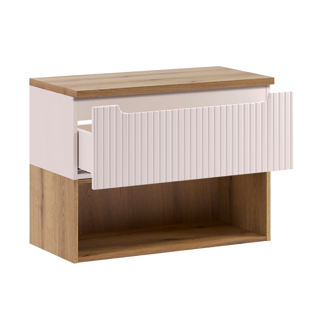 Waschtischunterschrank 80cm Laminierte Platten Kaschmir - Maisons