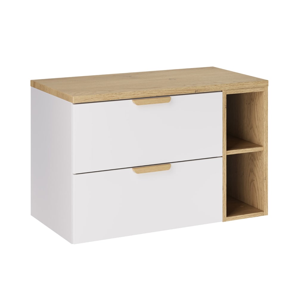 Meuble sous-vasque stratifiés blanc