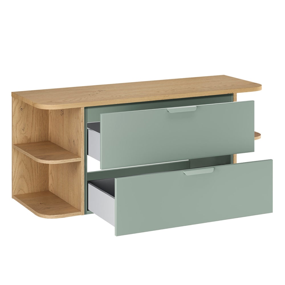 Waschtischunterschrank 120cm Laminierte Platten Grün - Maisons Du