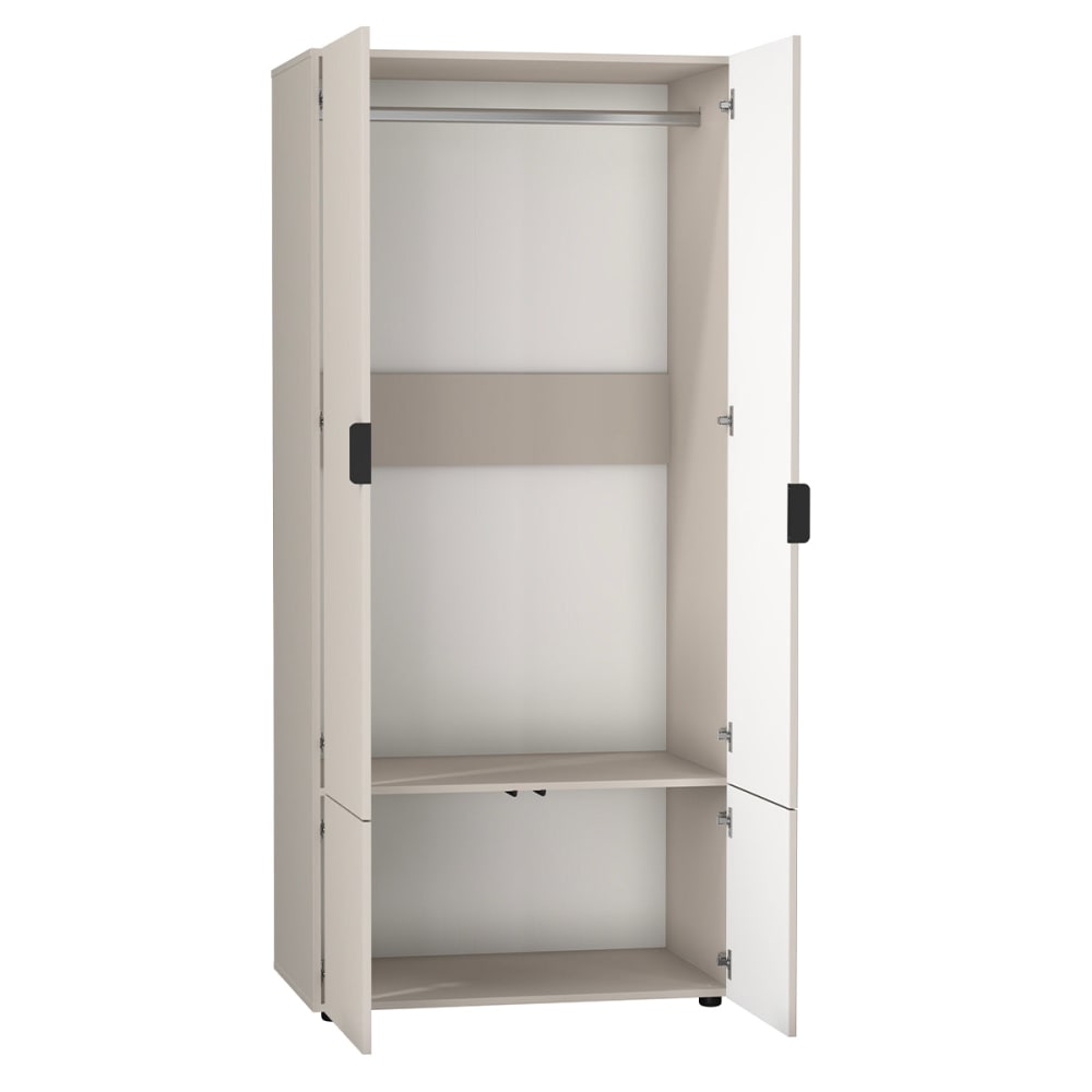 4-türiger Kleiderschrank Spanplatten Kaschmir - Maisons Du Monde