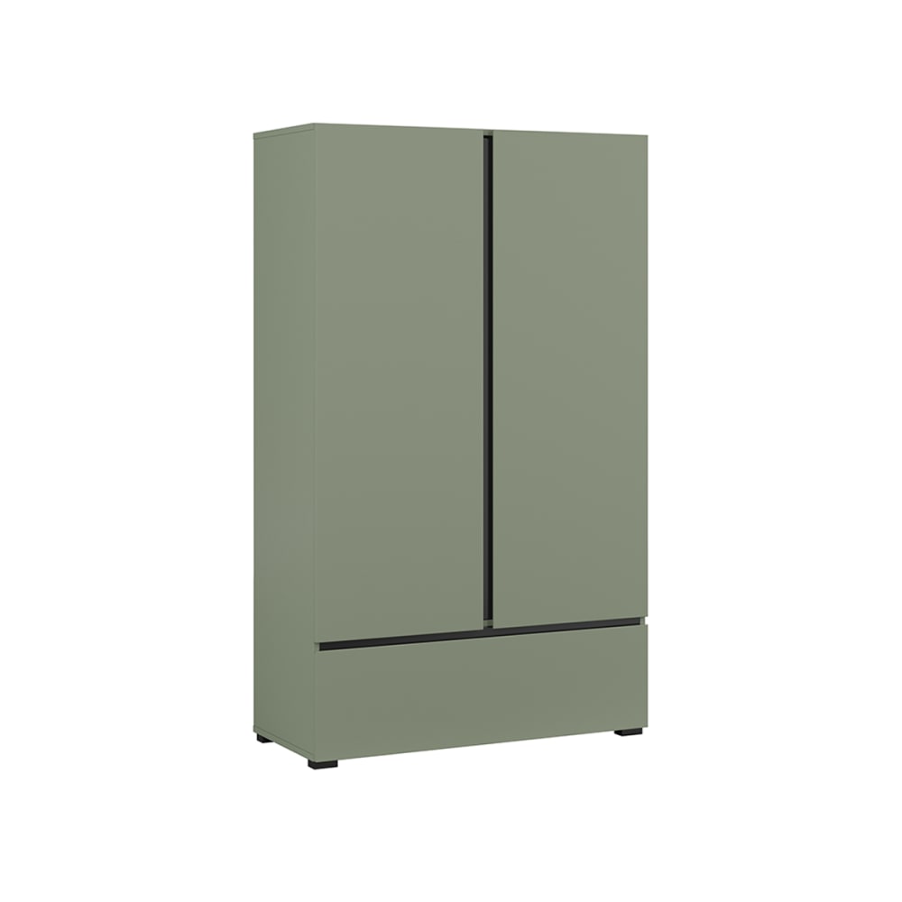 Petite armoire 2 portes 1 tiroir stratifiés vert